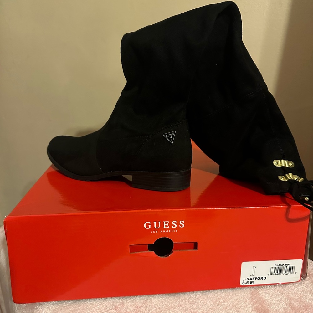 Guess Safford over knee black boots
